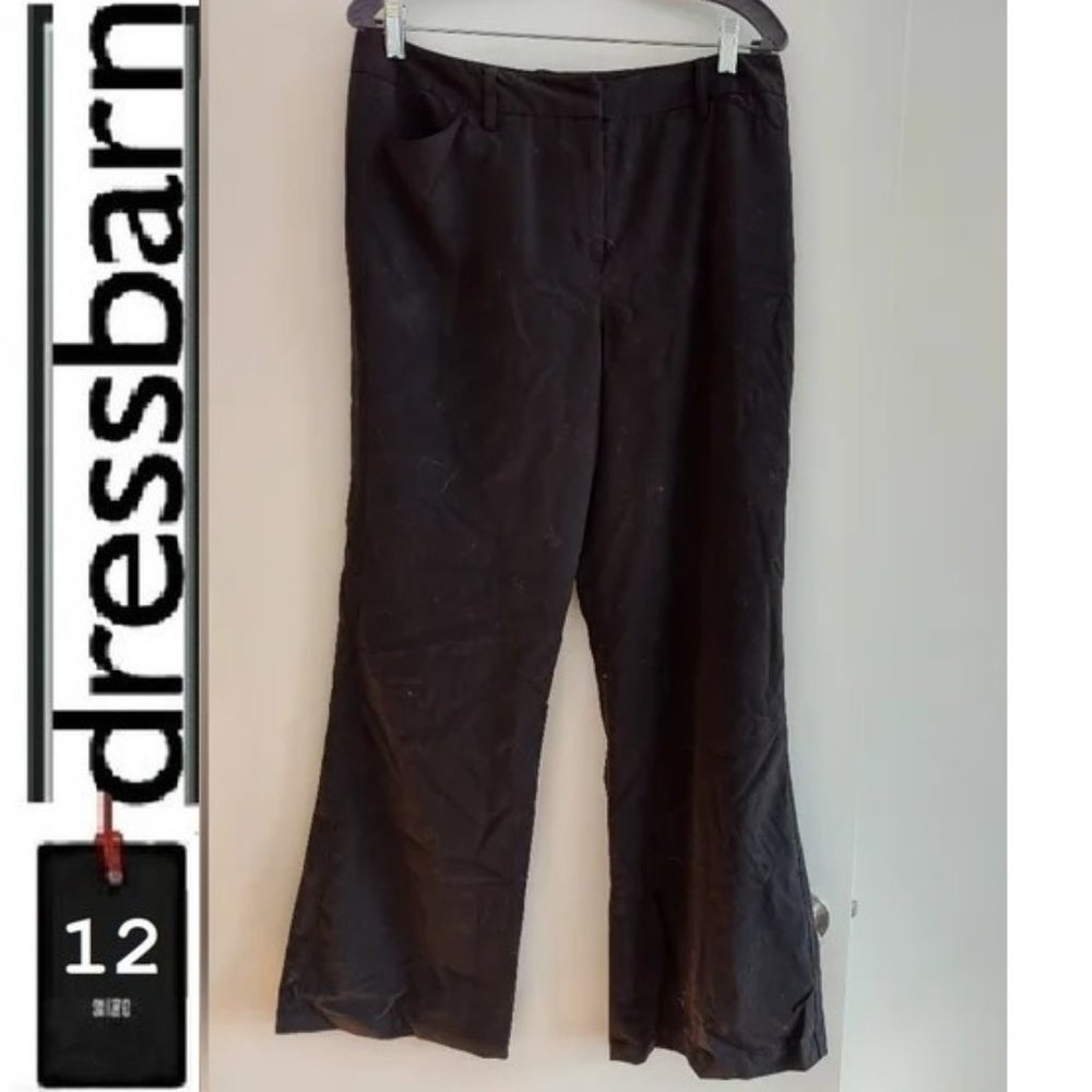⭐️5/$30- Dress Barn Trouser Dress pants, black, size 12